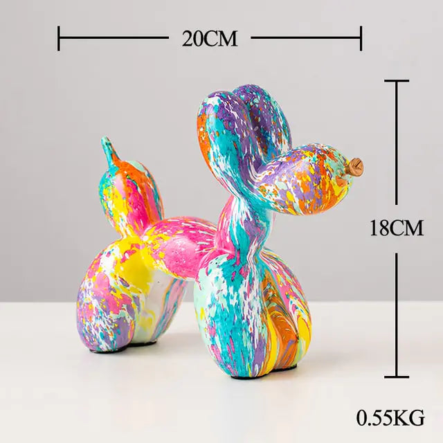 Nordic Resin Balloon Dog Statue